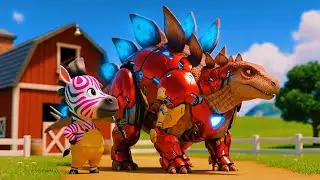 Canción Infantil: ¡Transformación de Animales a Dinosaurios! 🦖 ABC Animales para Niños en Español