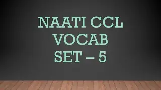 NAATI CCL Exam - Most Important Words and Phrases (201-250) - Vocabulary Set 5