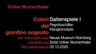 Volker Blumenthaler - Colori del giardino sognato