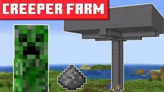 I made creeper farm in Minecraft [Pocket edition] watch out