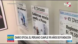 Diario Oficial El Peruano cumple 195 a&ntilde;os de fundaci&oacute;n