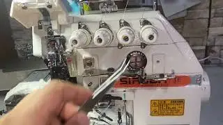 How to thread a Siruba 5-thread overlock sewing machine Tagalog