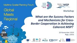 Workshop 'Factors and mechanisms for successful cross-border cooperation in MSP'