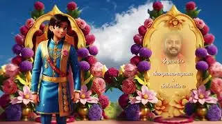 Eng Indian 3D Character Design Wedding Invitation P1270