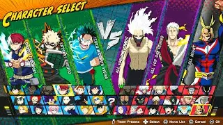 MY HERO ACADEMIA: All's Justice - All Characters Gameplay (4K 60FPS)