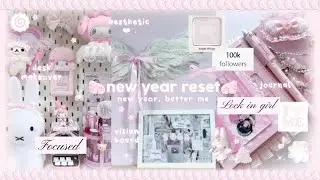 ꒰ NEW YEARS RESET ꒱ ♫ྀི𓈒 ݁⋆ 2026 vision board, desk makeover, letter to my future self, 