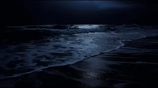 Night Ocean Ambience – Peaceful Sea Waves for Sleeping, Reading, or Meditation