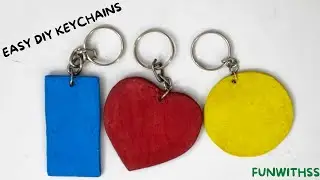 How to Make an Easy DIY Keychain just by using paper and cardboard