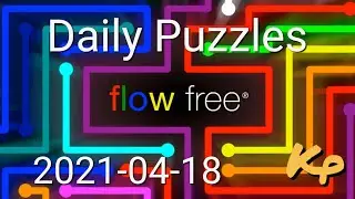 Flow Free - Daily Puzzles - 2021-04-18 - April 18th 2021