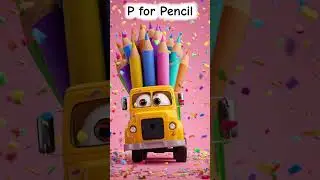 Learn ABC Letters K to R with Toy Trucks 🚚 Kids Alphabet Narrator Story | Fun Learning Video #shorts