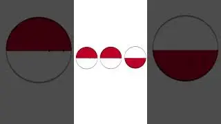Indonesia meets Monaco, & Poland #shorts #countryballs