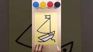 Sand Painting Boat #short #sandart #coloring #oddlysatisfying  #relaxing