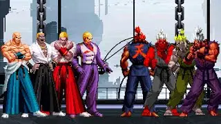 [KOF Mugen] Geese Howard Team vs Akuma Team