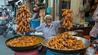 60/- VIRAL CHEAPEST STREET FOOD ON ROADSIDE | DESI CHEAPEST SAAG PARATHA LAHORE | PUNJAB STREET FOOD