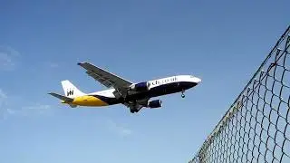 Monarch airlines A300 200 landing at Palma Airport