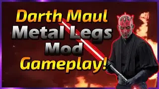 DARTH MAUL METAL LEGS MOD! Star Wars Battlefront 2- Darth Maul Cyborg Legs mod [PC]