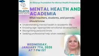 Mental Health and Academia || Eklavya Foundation for Mental Health