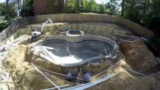 Gunite Pool Timelapse - Pt 5 - Plumbing