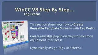 WinCC v8.0 Шаг за шагом 15: Пример префикса тега WinCC со всплывающими экранами 🏭👨‍🔧🛠 #winccguru