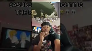 SASUKE IS STILL FIGHTING THE DINOSAUR😭💀