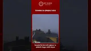 İstanbul'da şimşekli gece