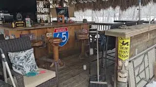 Snow on the Tiki Bar? 😲🏔🍹🧉
