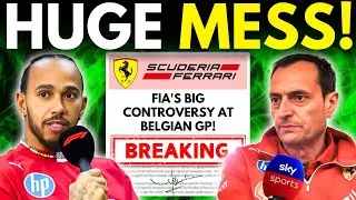 HUGE DRAMA At Ferrari After Hamilton's FURIOUS FURY For FIA OVER HIS DISQUALIFICATION AT Belgian GP!