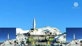 Snowfall At Manriya(Saindhar)❄️☃️❄️ #matamansadevi #himachal #sirmour #snowfall #barf #turistplace