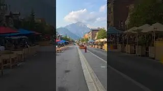 Banff Village,Alberta 🇨🇦 #travel #alberta #banff #rockymountain #longdrive #vacation #canada