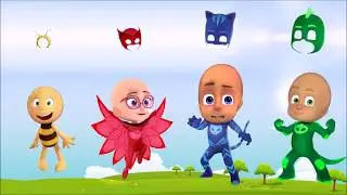 Pj Masks Wrong Hair to Learn Colors for Kids