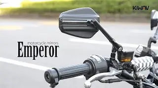 KiWAV Emperor Motorcycle Mirrors – Stylish, Durable & Affordable Custom Look
