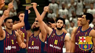 FC Barcelona: EuroLeague 2K19 Championship Celebration #shorts | NBA 2K19 Impressions