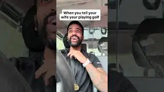When you tell your wife your going to play golf #golf #banter #marriage
