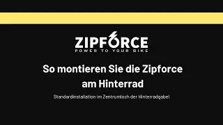 (DE) So montieren Sie die Zipforce am Hinterrad