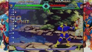 Cyclops 100% Combo X-Men vs Streetfighter