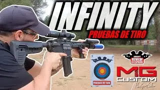 Pruebas distancia efectiva y precisi&oacute;n de la INFINITY de McGyver Custom | Airsoft Review en Espa&ntilde;ol