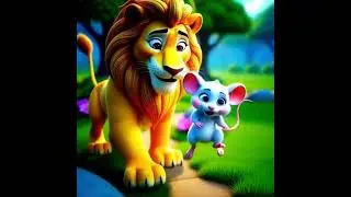 The Lion and the Mouse # kids magical  story #dreamy story and moral story # Animation...