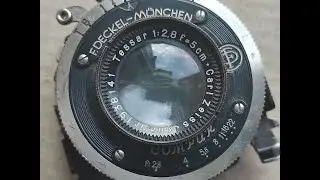 Vintage Deckel Munchen Compur Carl Zeiss Jena Lens 1:2,8 F=5cm