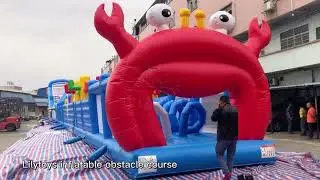 lilytoys inflatable obstacle course run