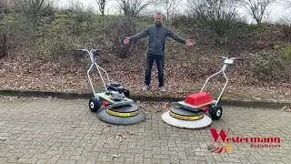 Sebastian explică diferența dintre periile măturilor radiale Westermann WR 870 Akku și WR870 PRO