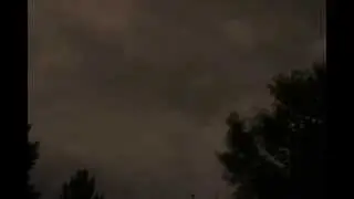 Meteor shower interrupted by clouds (timelapse)