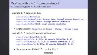 Functional programming, chapter 3. The logic of types, part 3: The Curry-Howard correspondence