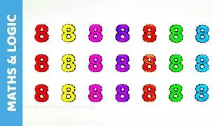 Number 8 Tracing and Coloring for Kids | Fun Drawing Activity | Preschool Math