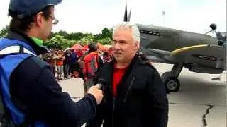 II. War legend getting ready: Spitfire Mk16 and its pilot Dan Griffith