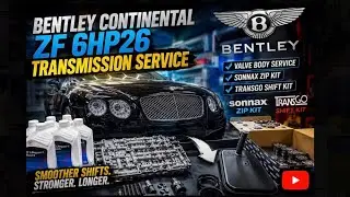Servicing ZF 6HP26 Bentley Continental transmission with valve body service zip kit, Transgo kit