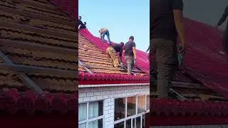 Renovation and tile replacement of old rural houses    #Tile roof renovation #Old house re   #0d93c