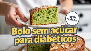 Bolo de Banana Verde com Aveia Sem Açúcar e Sem Farinha Para Diabéticos.
