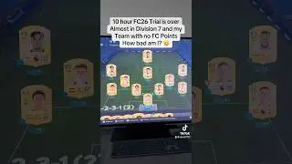 10 hour FC26 EA Play Trial over! Almost in Division 7, rate my team! No FC Points - How bad am I?