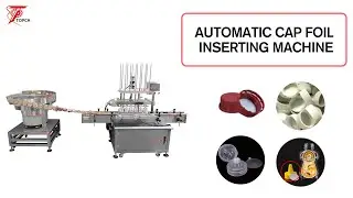 Automatic Plastic Cap PE Foam liner Foil inserting machine bottle cap wad wadding Lining machine