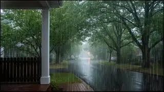Soothing Forest Rain at Twilight | Gentle Leaves & Rain Ambience for Deep Sleep
